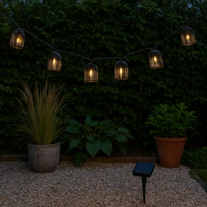 Actual product image Arti Casa Solar string light black balls (4.20 m)