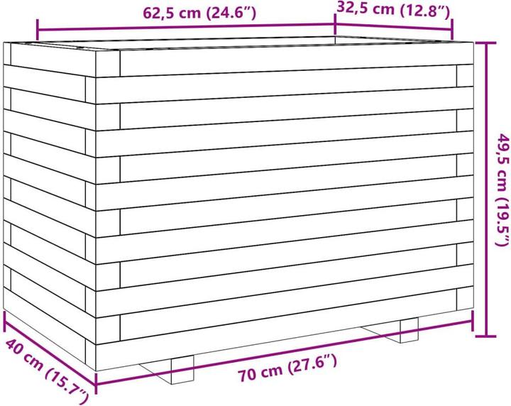 Produktbild vidaXL Pflanzkübel
