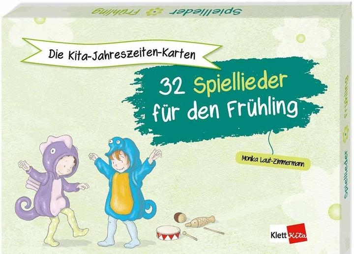Immagine prodotto Die Kita-Jahreszeiten-Karten: 32 Spiellieder für den Frühling (Tedesco, Monika Laut-Zimmermann, 2024)
