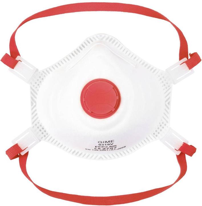 Produktbild Gime 2575496 Feinstaubmaske mit Ventil FFP3 10 St. DIN EN 149:2001 + A1:2009 (FFP3)