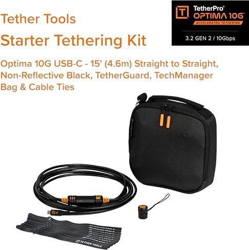 Actual product image Tether Tools Optima 10G Starter Tehtering Kit 4,6m black (4.60 m)