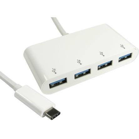RS PRO USB 3.1 USB-Hub, 4 USB Ports, USB C, USB (USB-C, 4 Ports) (1924707)