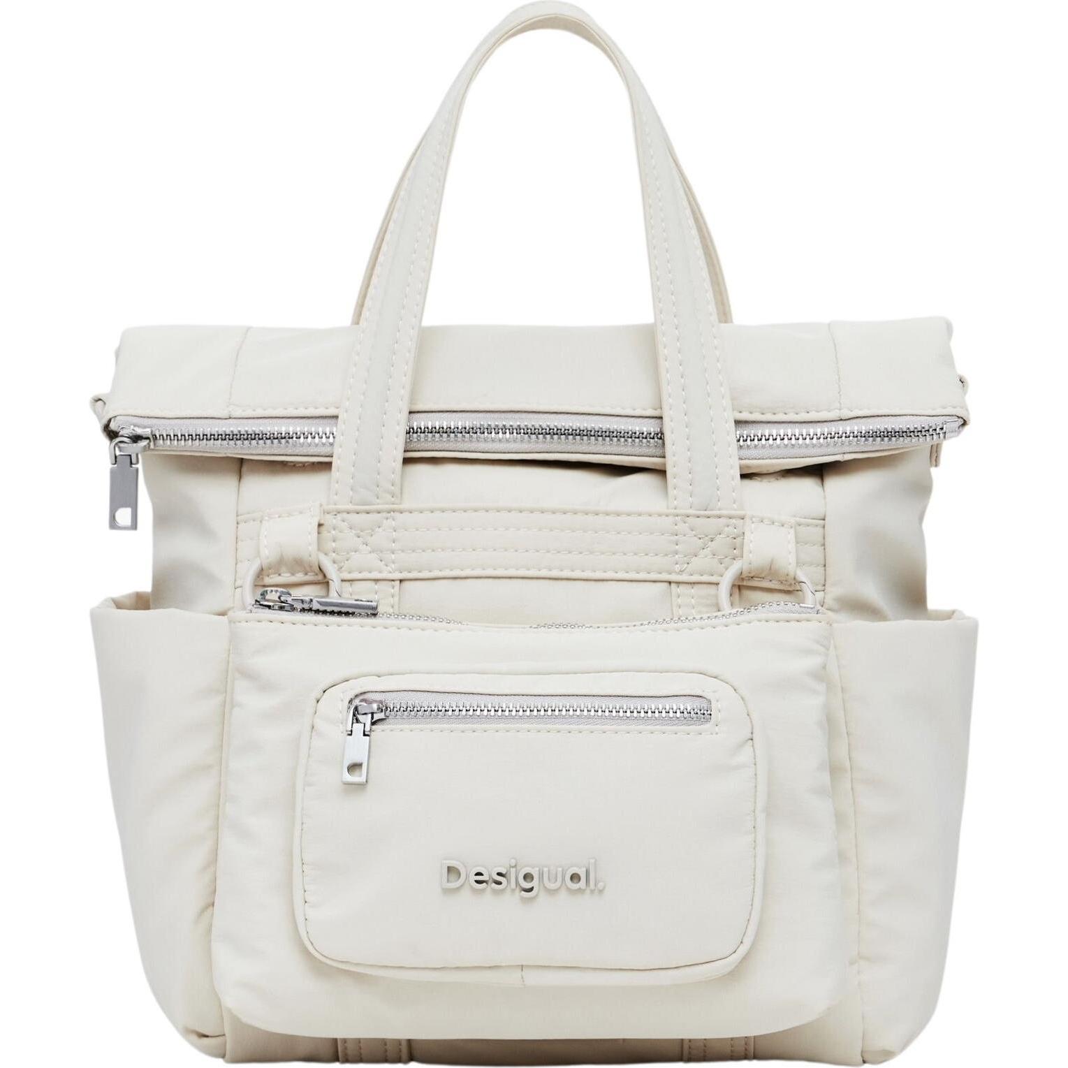 Desigual, Handtasche, minihandtasche basic modilar voyager, Weiss