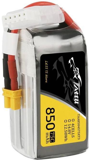 Produktbild Tattu RC-Akku LiPo 850 mAh 14.8 V 75C (14.80 V, 850 mAh)
