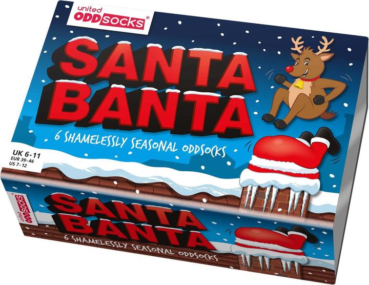 Produktbild United Oddsocks Santa Banter (3er Pack, 39 - 46)