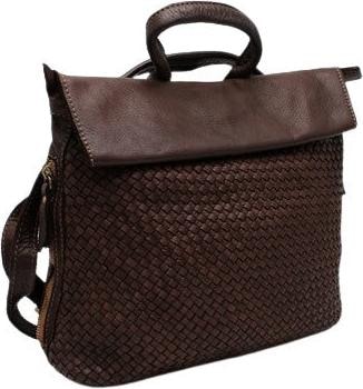 Only-Bags.Store Gewebter Lederrucksack und Umhängetasche Soft Totes