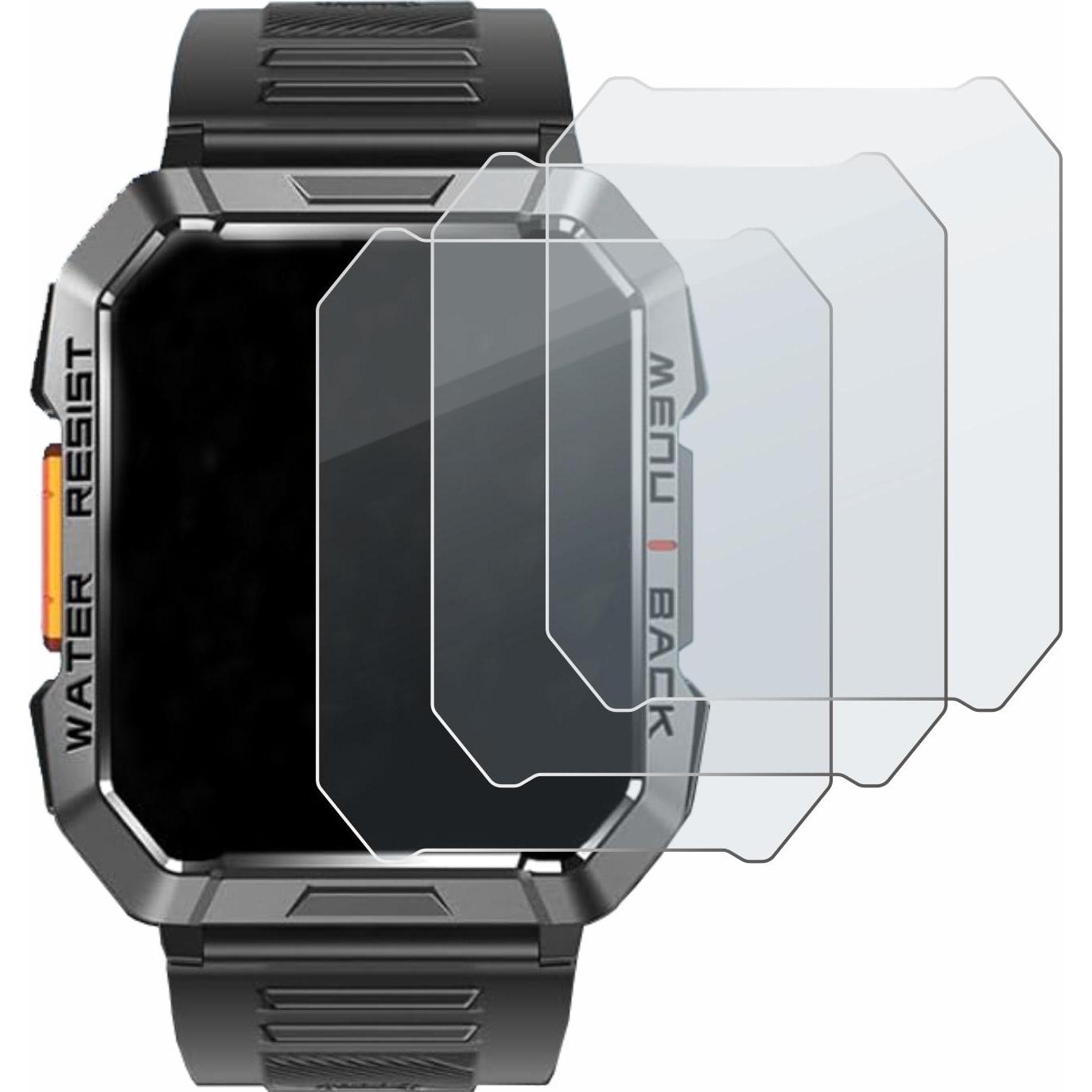 Thumbnail - BROTECT Schutzglas Schutzfolie Displayschutz Display Schutz Glas Folie matt, Smartwatch Schutzfolie, Grau
