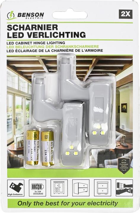 Produktbild Casativo Automatische Schrankscharnier-Beleuchtung, grau, 2-tlg.