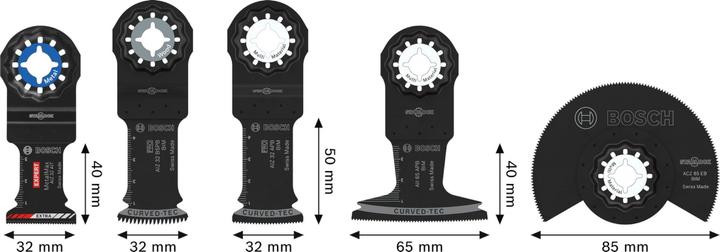 Productafbeelding Bosch Professional Zubehör Bosch Blau Zubehör 2608669093 Starlock Best of Cutting Multitool Säge-Set 5-teilig
