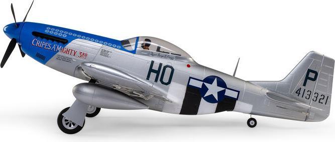 Produktbild E-Flite P-51D Mustang 1200mm Elektromotor Warbird BNF Basic inkl. AS3X und SAFE (Warbird)