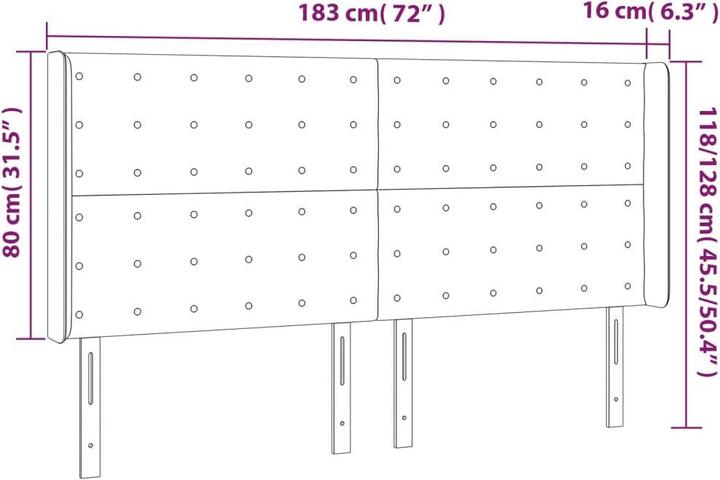 Image du produit vidaXL Everett (183 x 16 x 128 cm)
