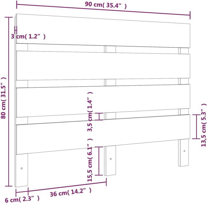 Image du produit vidaXL Ezequiel (90 x 3 x 80 cm)