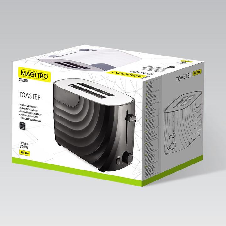 Produktbild Maestro Toster 700W MR-706-BLACK