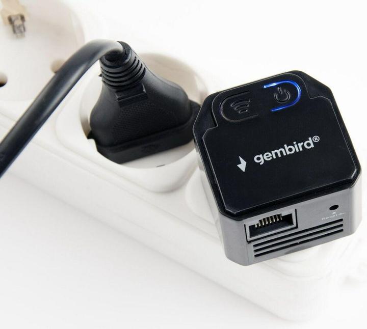 Produktbild Gembird WNP-RP300-03-BK Bridge & Repeater Netzwerk-Repeater (300 Mbit/s)