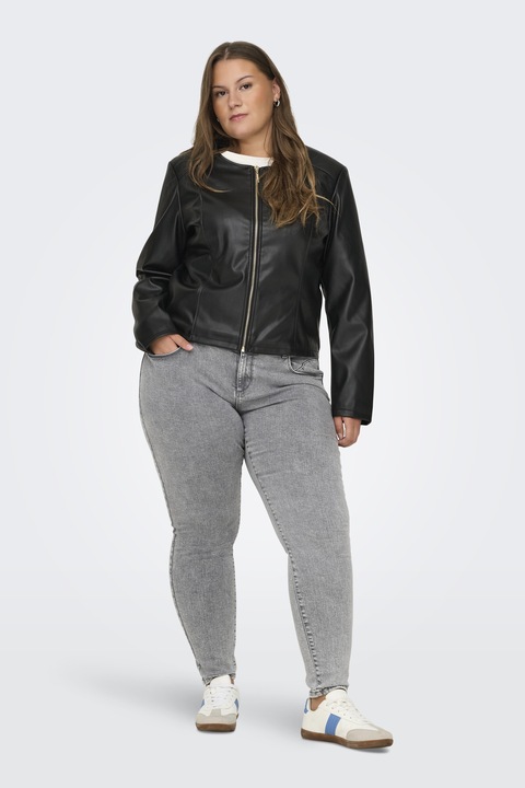 Produktbild Only Bandkragen Curve Jacke Kunstlederjacke (48)