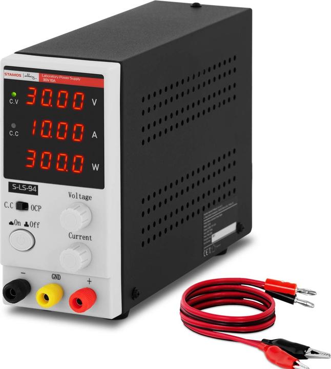 Produktbild Stamos Labornetzgerät regelbar Labornetzteil Netzgerät Netzteil Trafo 30 V 10 A DC