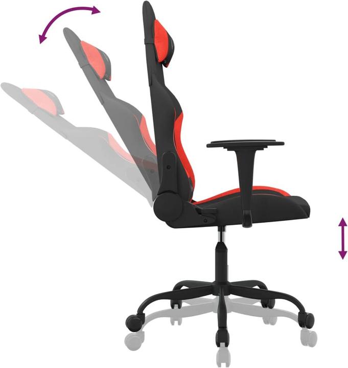Immagine prodotto vidaXL Gaming-Stuhl (42.50 - 53 cm)