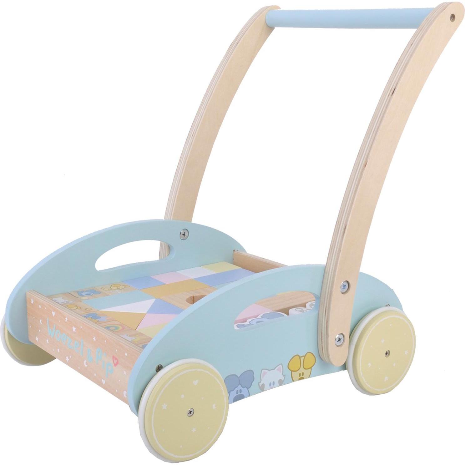 Thumbnail - Rubo Toys Wusel und Pip Bausteine-Lauflernwagen