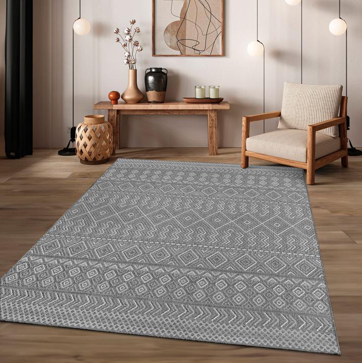 Produktbild TT Home In-& Outdoor Teppich Wetterfest Balkon Küche Wohnzimmerteppich (250 x 80 cm)