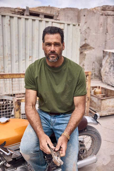 Actual product image JP1880 Stretch Hem Cotton Tee (8XL)