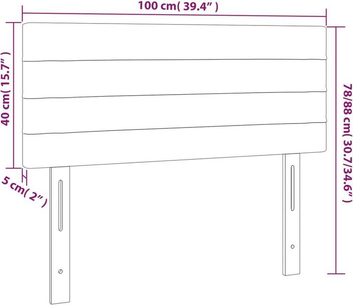 Actual product image vidaXL Jadiel (100 x 5 x 88 cm)