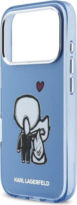 Actual product image Karl Lagerfeld Etui Karl & Choupette Back MagSafe do iPhone 17 Pro niebieski (Apple iPhone 17 Pro)