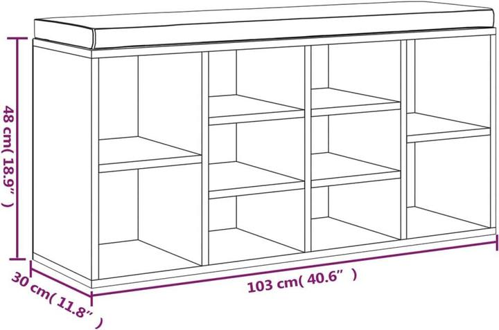 Immagine prodotto vidaXL Bo (103 x 30 x 48 cm)