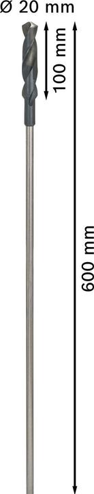 Produktbild Bosch Professional Zubehör PRO Wood HSS Installationsbohrer, 20 x 100 x 600 mm (11 mm)