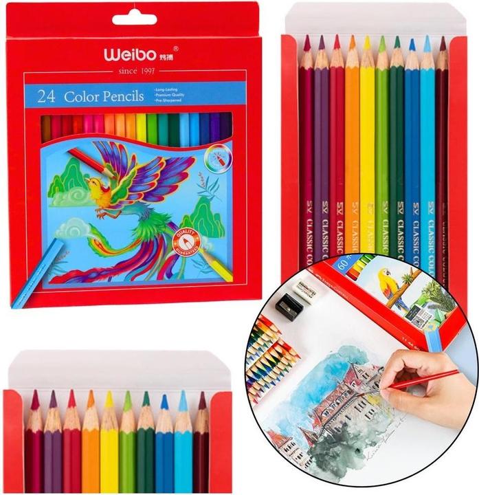 Produktbild Lean Toys Bleistiftstifte in 24 Farben (24x)