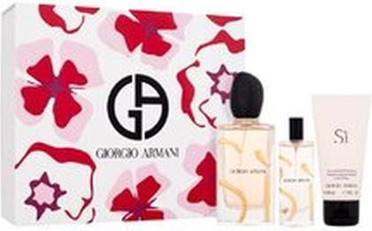 Actual product image Giorgio Armani Armani Si Gift Set - Edp 100 Ml, Edp 15 Ml, And Body Lotion 50 Ml (Fragrance set)