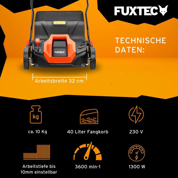 Produktbild Fuxtec Elektro-Vertikutierer FX-EV320ECO