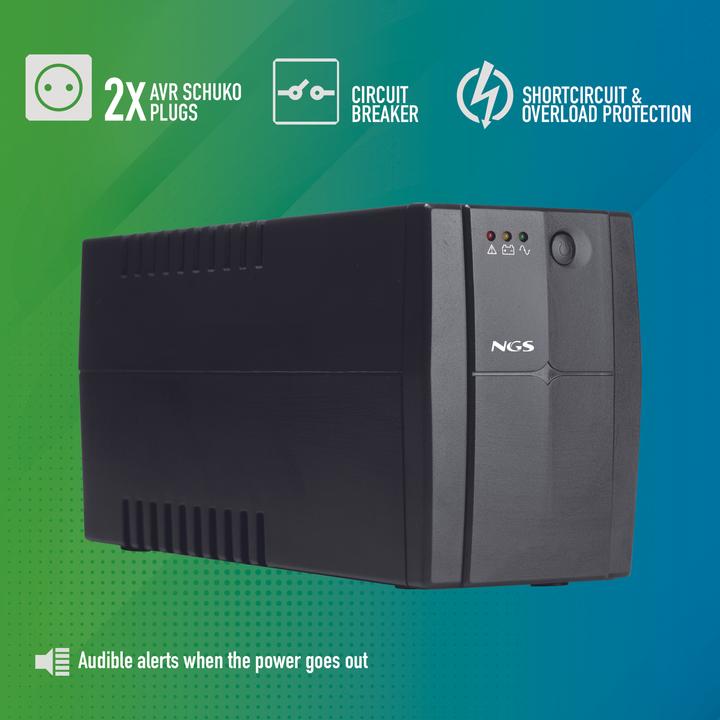 Image du produit NGS Fortress 900 v3 (0.90 VA, 720 W, Standby Onduleur)