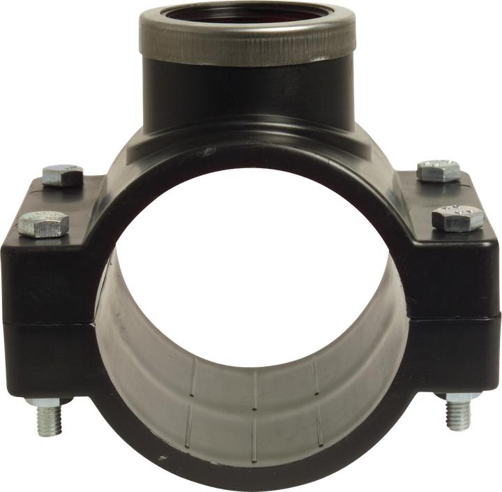 Produktbild Profec Anbohrschelle PP 75 mm x 2" Schelle x Innengewinde 12.5bar Schwarz Typ Edelstahl Ring
