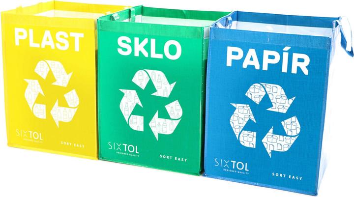 Sixtol Waste separation bags SORT EASY 3 BASIC, 30x30x40 cm, 3 x 36 l, 3 pieces (3 x, 36 l)
