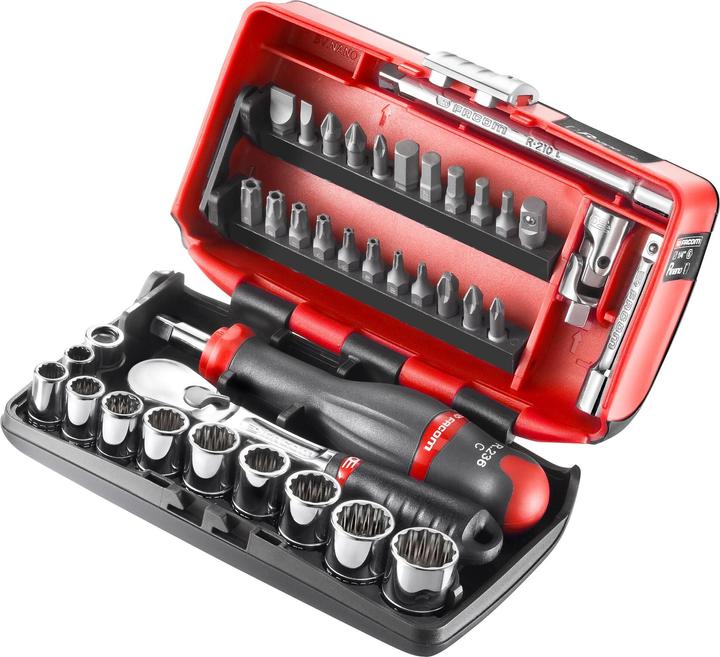 Actual product image Facom Socket wrench set inch 1/4