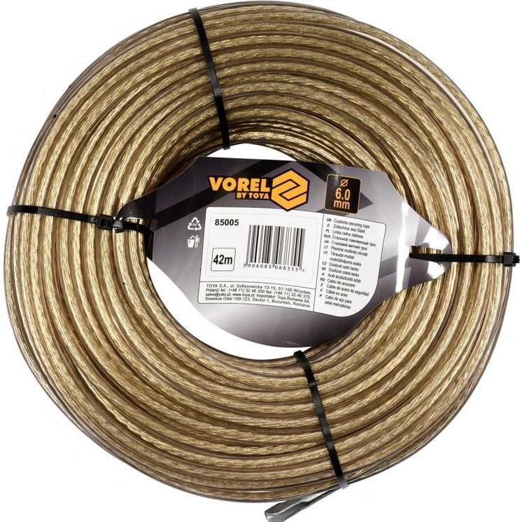 Toya, Corda, VOREL LINKA CELNA STALOWA 6mm*42m (42 m)