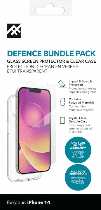 Actual product image Zagg Ifrogz Cases Defence Glass Ip (Apple iPhone 14)