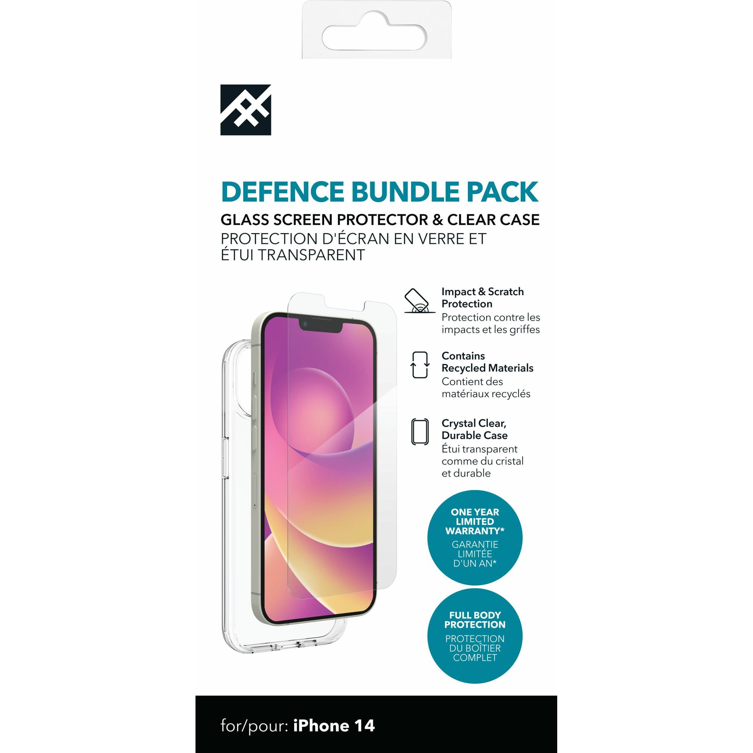 Thumbnail - Zagg Ifrogz Cases Defence Glass Ip (Apple iPhone 14), Smartphone Hülle, Transparent