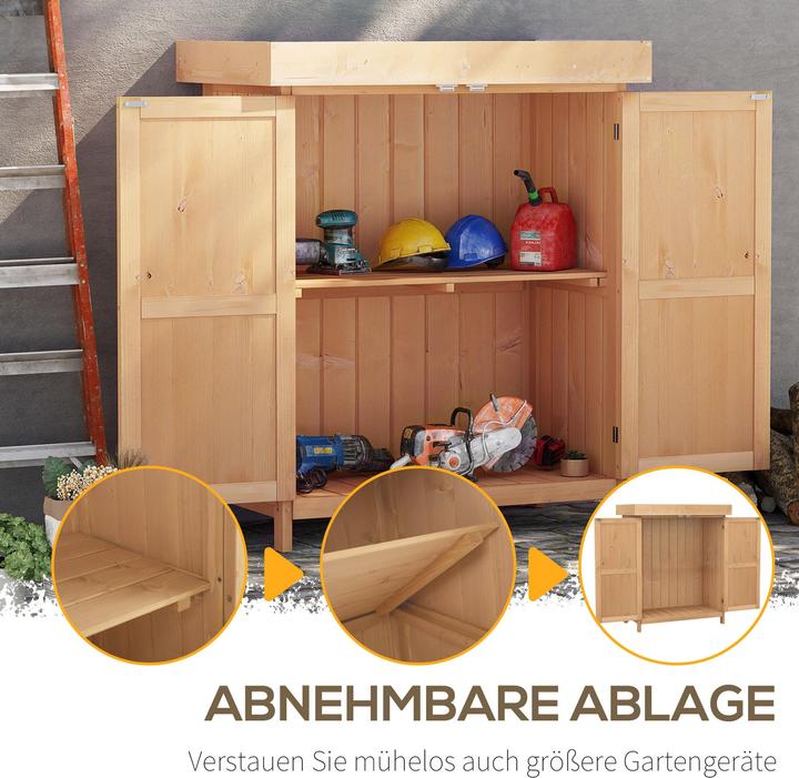 Produktbild Outsunny Geräteschrank mit 2 Fächer