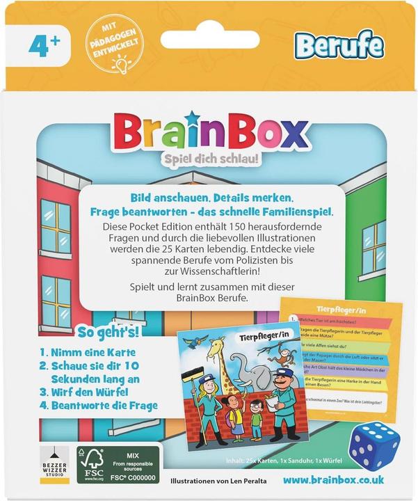 Actual product image Brainbox BB Pocket - Professions (German, 1 - 2 Players)