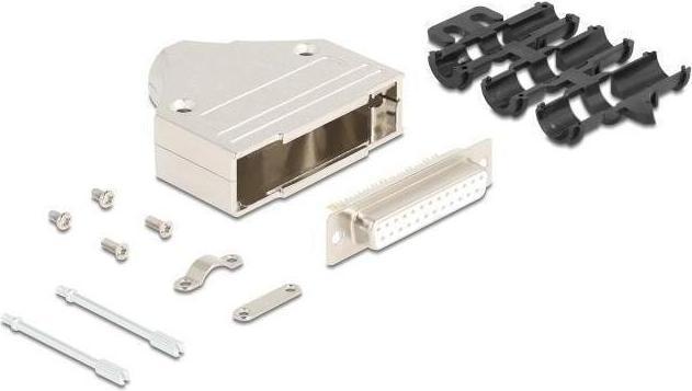 Produktbild Delock Sub-D Steckergehäuse 25 Pin aus Metall inklusive Stec