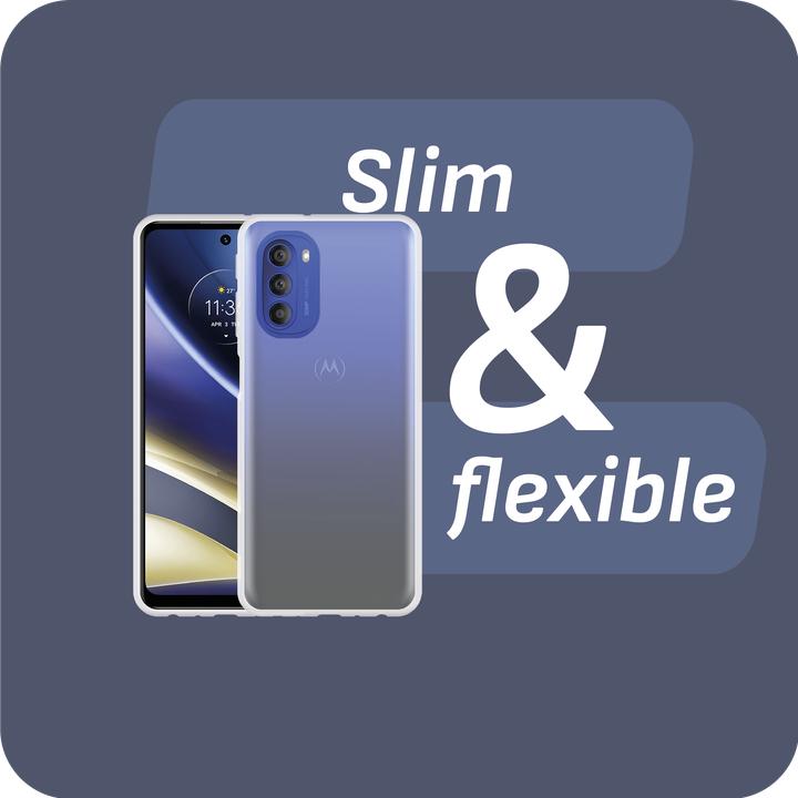 Produktbild Cazy Silikon Hülle Kompatibel mit Motorola Moto G51 5G - Soft TPU Schutz - Transparant (Motorola Moto G51 5G)