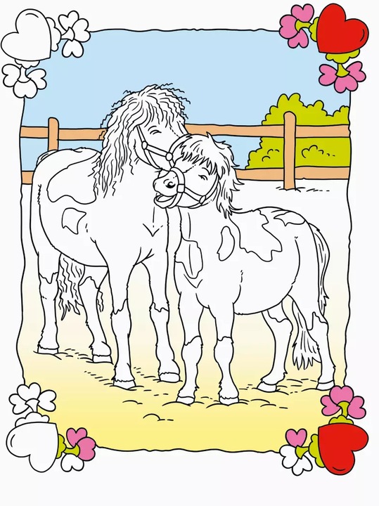 Immagine prodotto Ravensburger Il mio blocco da colorare preferito: cavalli e pony