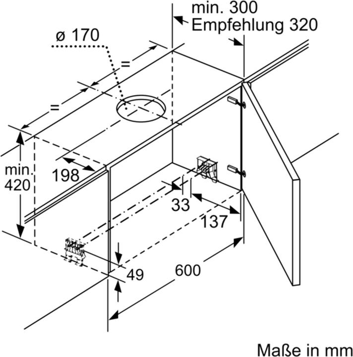 Actual product image Bosch Hausgeräte DFR067A52 (Flat-screen hood)