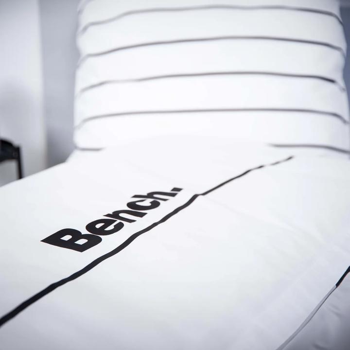 Produktbild Bench Bettwäsche "weiss/gestreift" "Made in Green" (80/80 +135/200 cm) (Bettwäsche Set, 135 x 200 cm, 80 x 80 cm)