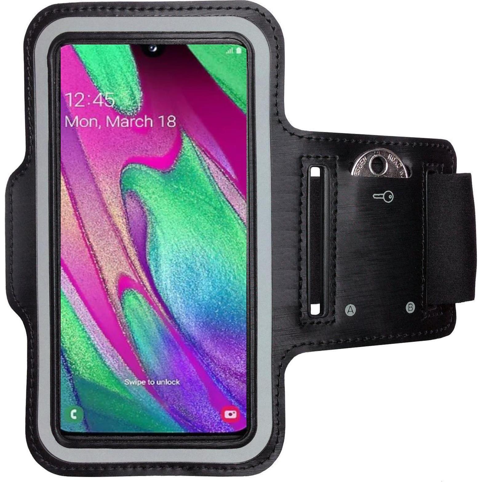 CoverKingz Sportarmband für Samsung Galaxy A40, Smartphone Sportarmband, Schwarz