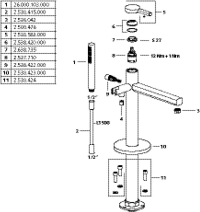 Produktbild KWC AVA 2.0 Hebelmischer, Auslauf fest