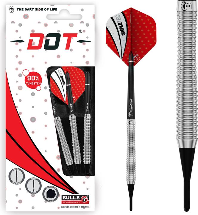 Bull's Dot D2 90% tungsteno dardo morbido (18 g)