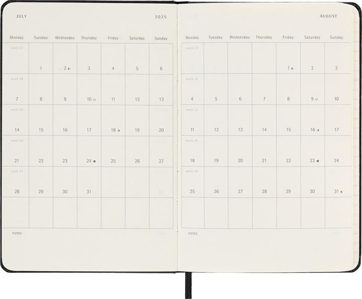 Immagine prodotto Moleskine Wochenkalender (A6, Tascabile, Inglese)