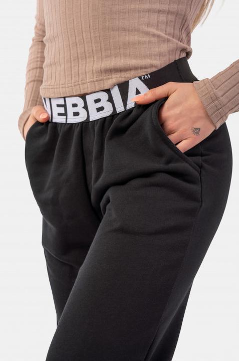 Image du produit Nebbia Sweatpants Iconic Mid-Waist 408 noir (XS)